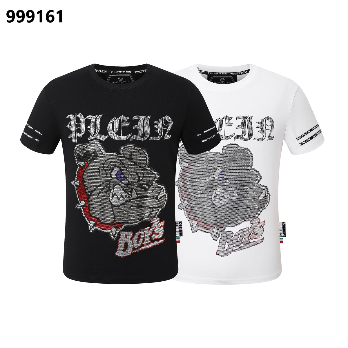 Black men's cotton streetwear T-shirt displayed against a neutral background