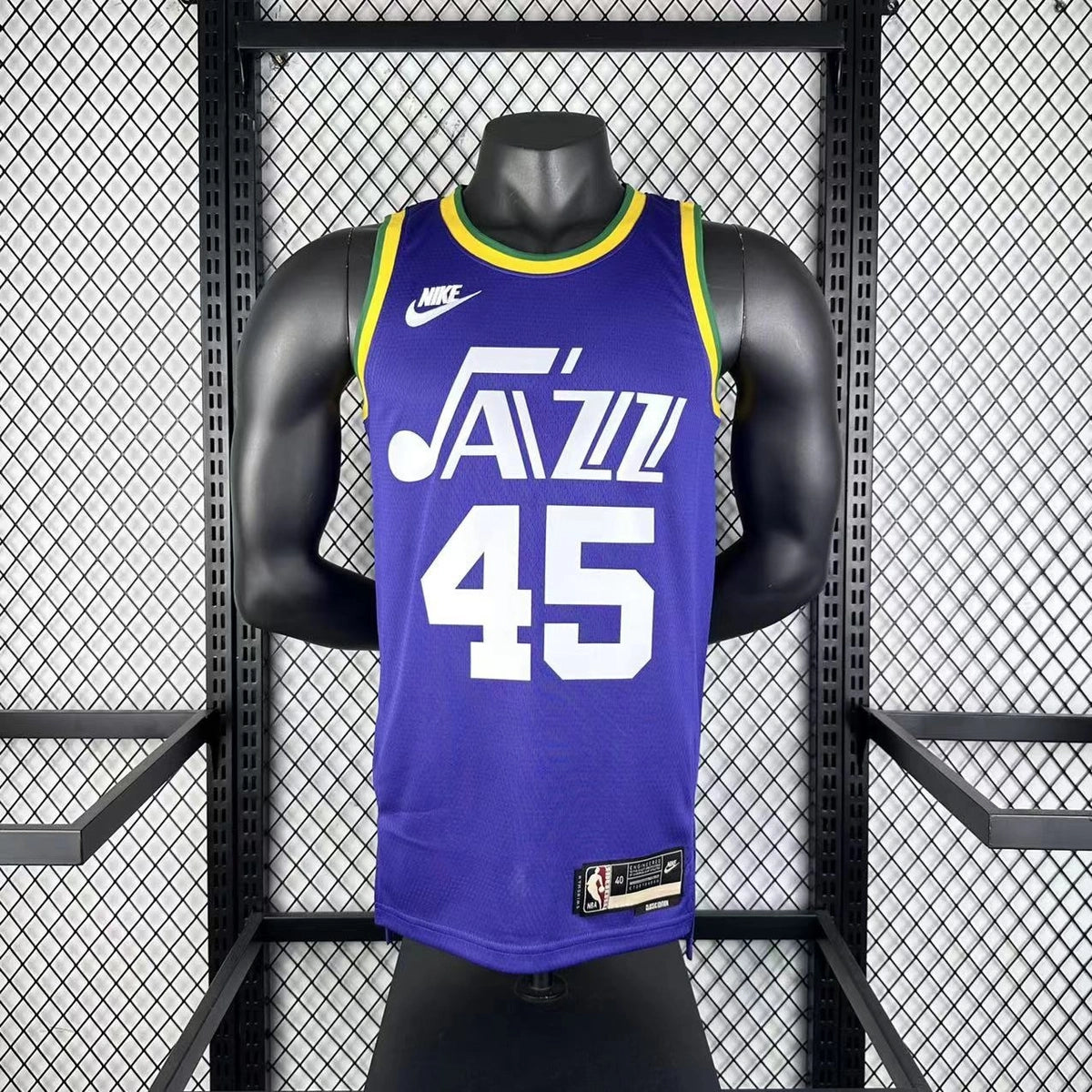 Donovan Mitchell Utah Jazz No.45 Throwback Jersey 2023-24 - View 11