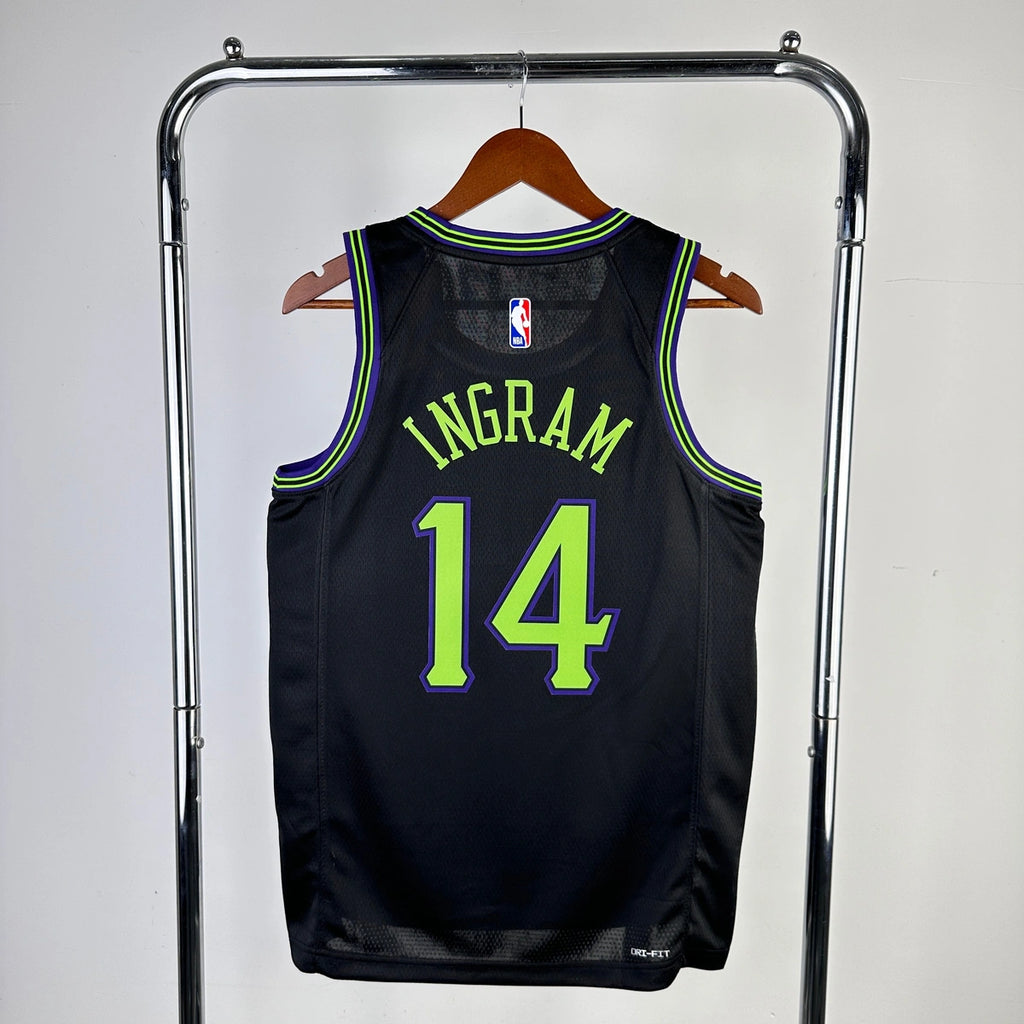 Brandon Ingram New Orleans Pelicans No.14 City Edition Jersey 2025-26 - View 1
