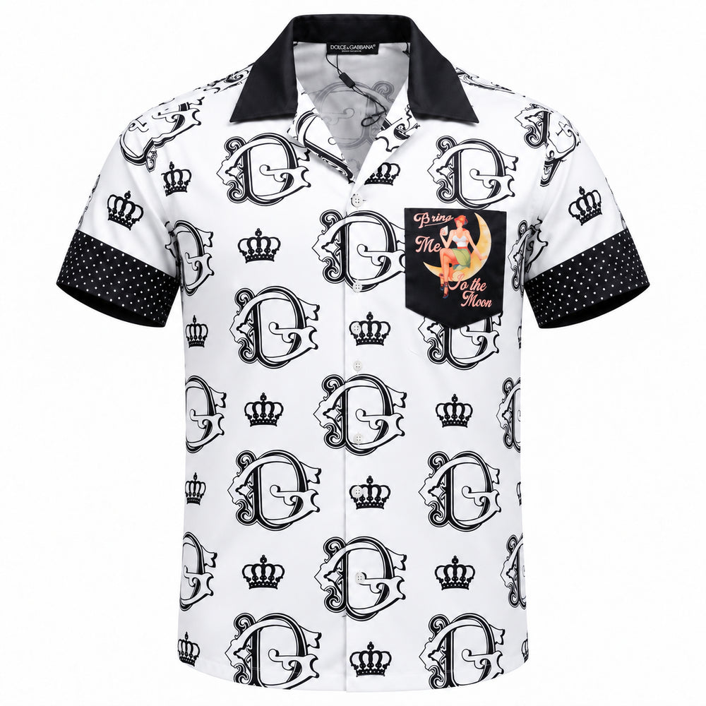 White Short Sleeve Shirt #1 | Men's Streetwear