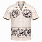 White Short Sleeve Shirt #3651 | Men's Streetwear
