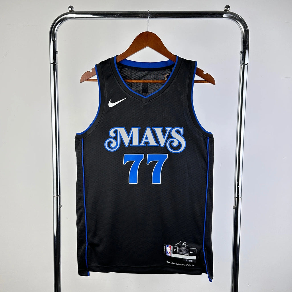 Luka Doncic Dallas Mavericks No.77 City Edition Jersey 2023-24 - View 1