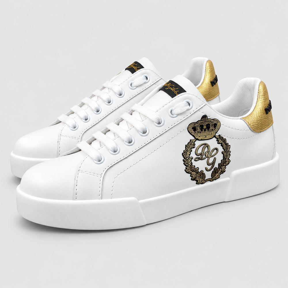 White Leather Casual Sneakers #54 | Men's Streetwear
