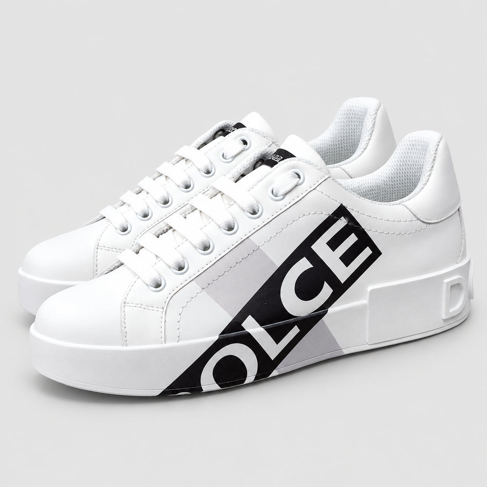 White Leather Casual Sneakers #52 | Men's Streetwear