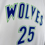 Derrick Rose Minnesota Timberwolves No.25 Throwback Jersey 2023-24 - View 2