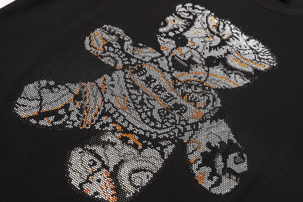 PP Men's Black Cotton Streetwear T-Shirt #75