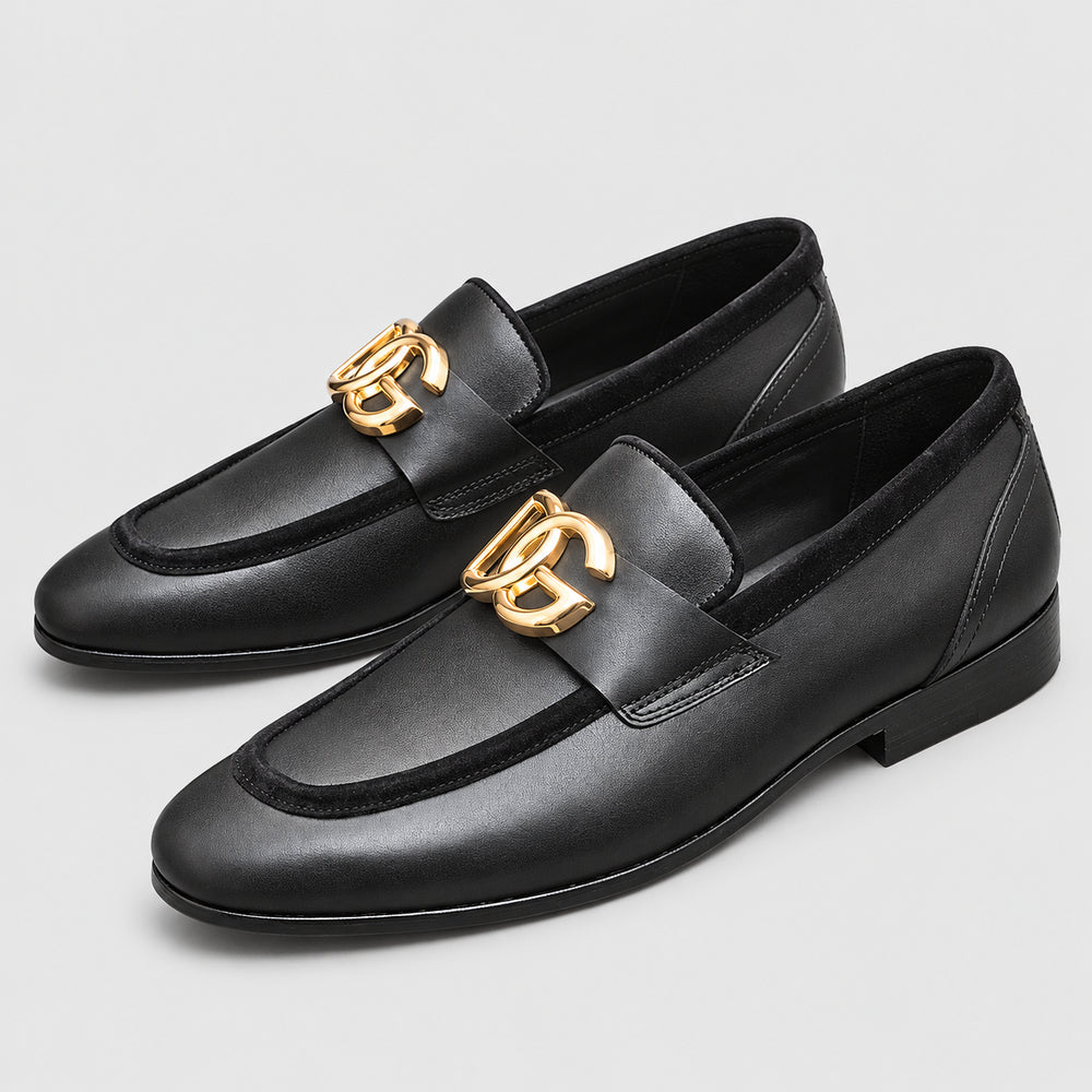 2026 Premium Leather Casual Sneakers - Designer Men's Shoes in Black