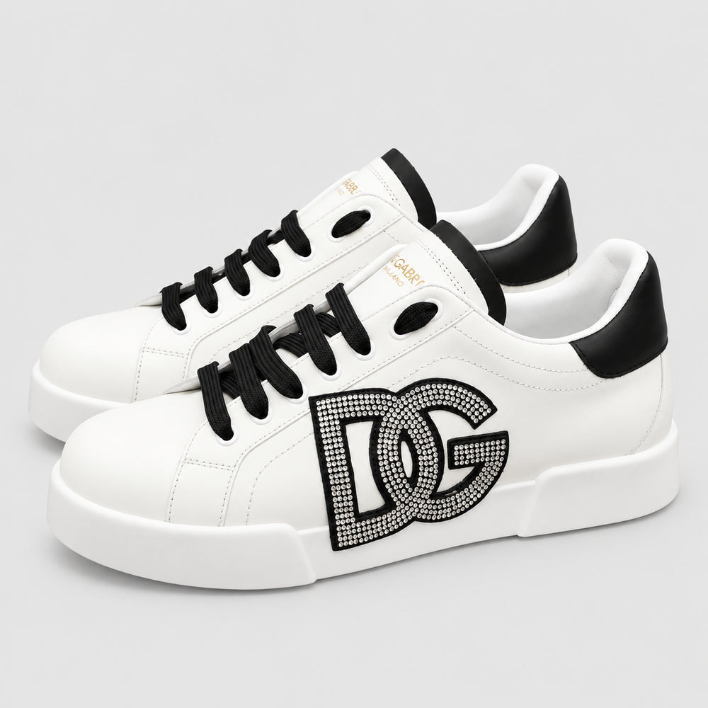 White & Gold Casual Sneakers #18 | Streetwear Shoes