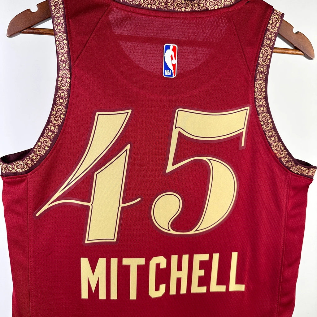 Donovan Mitchell Cleveland Cavaliers No.45 City Edition Jersey 2023-24 - View 2