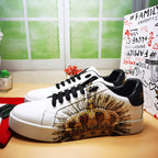 White & Black Casual Sneakers #28 | Streetwear Shoes