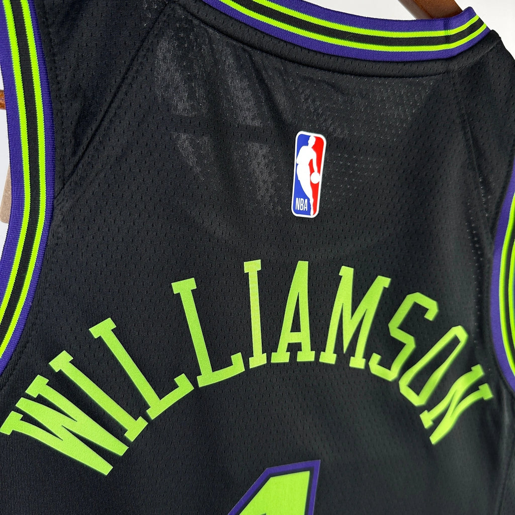 Zion Williamson New Orleans Pelicans No.1 City Edition Jersey 2025-26 - View 4