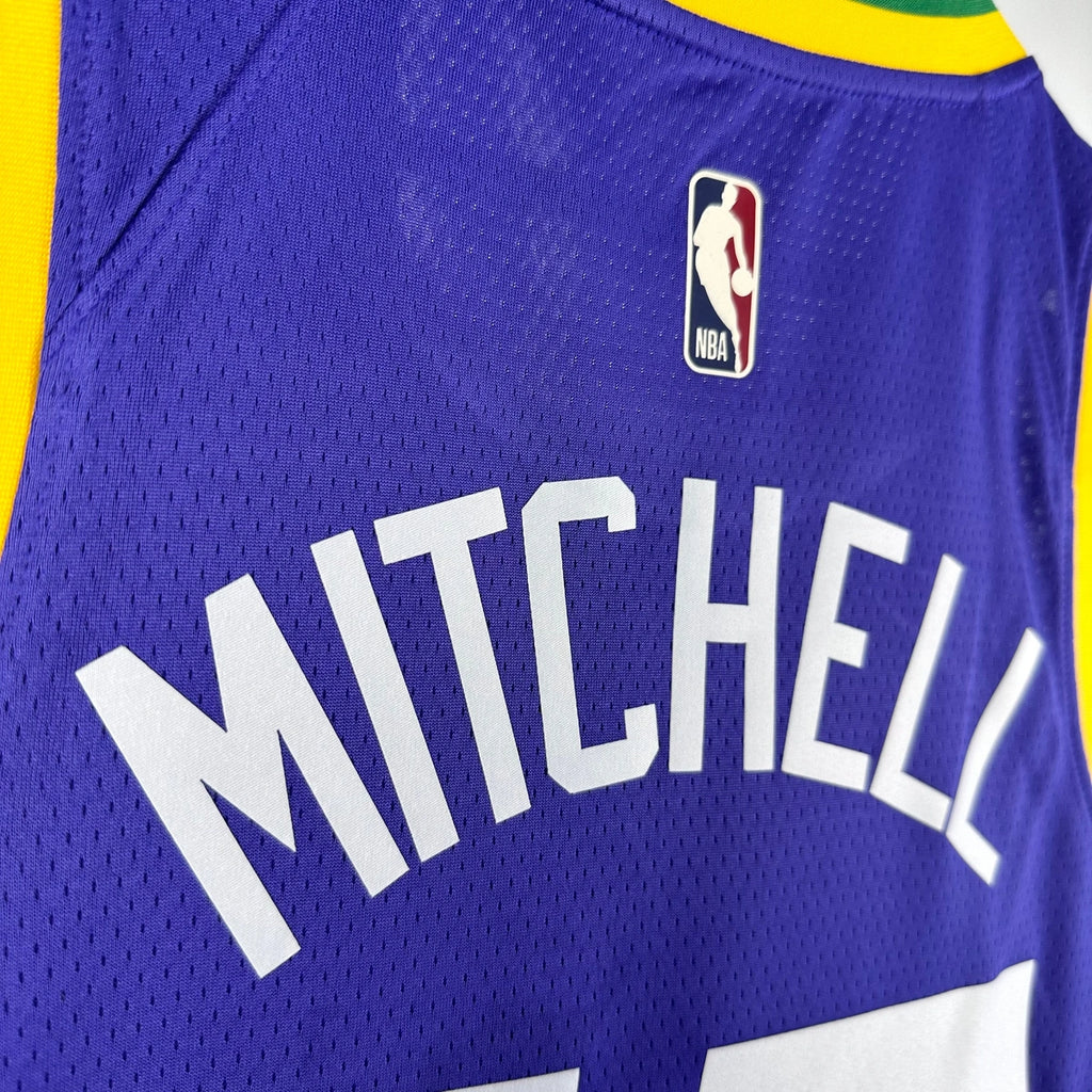 Donovan Mitchell Utah Jazz No.45 Throwback Jersey 2023-24 - View 4
