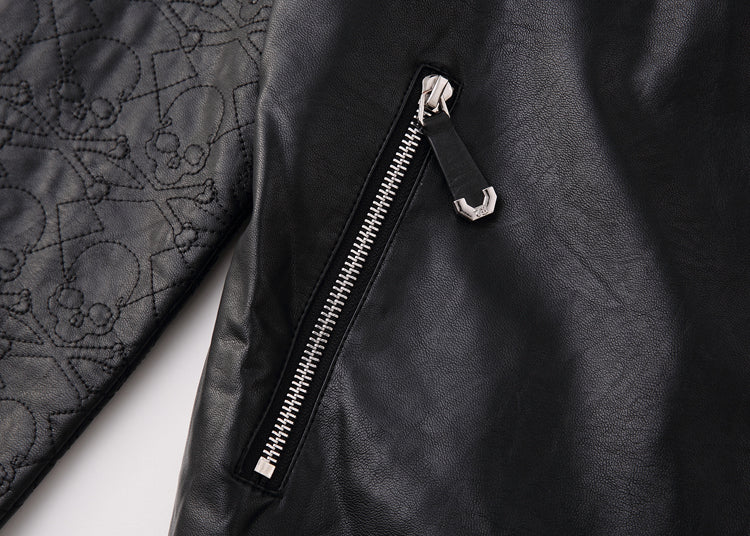 PP Black Leather Jacket #1 | Men's Streetwear