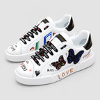 White Leather Casual Sneakers #7 | Men's Streetwear