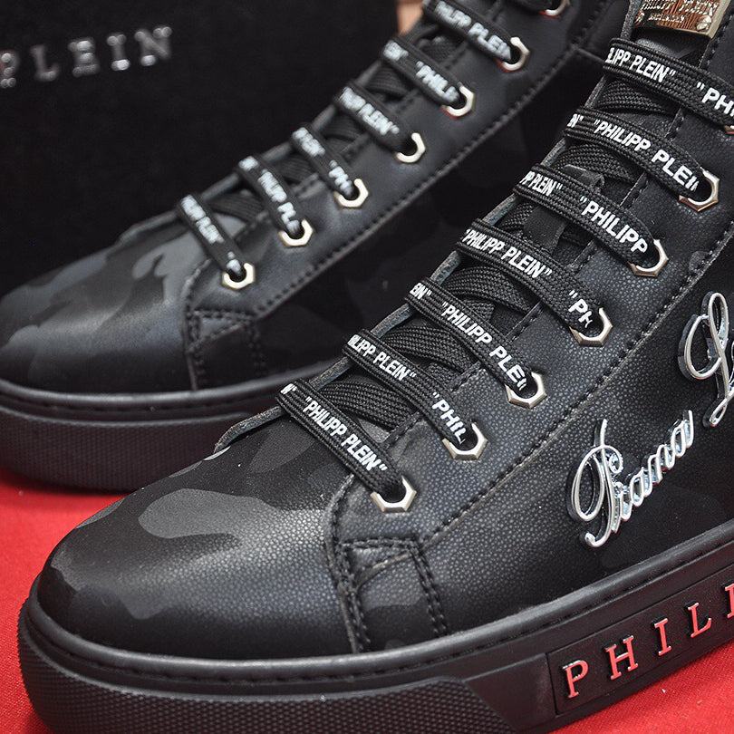 PP Black Casual Sneakers #73 | Men's Streetwear