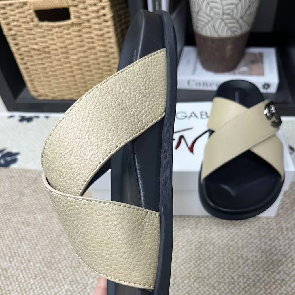 D*G Grey Men's Slides #58 | Men's Streetwear