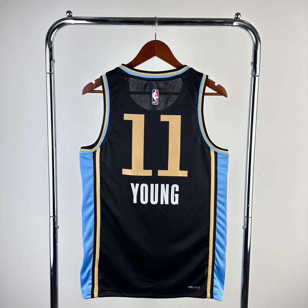 Trae Young Atlanta Hawks No.11 City Edition Jersey 2023-24 - View 6