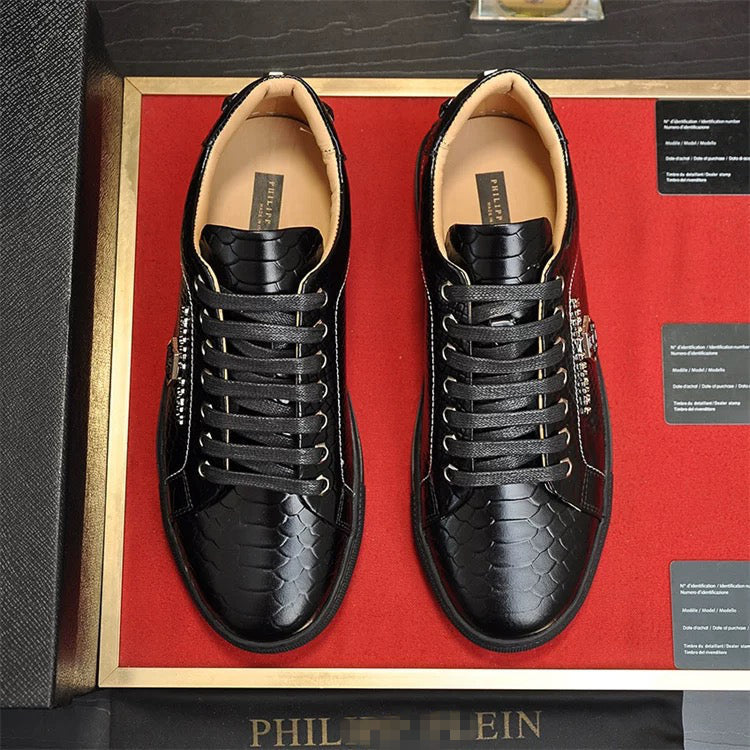 PP White Casual Sneakers #24 | Men's Streetwear