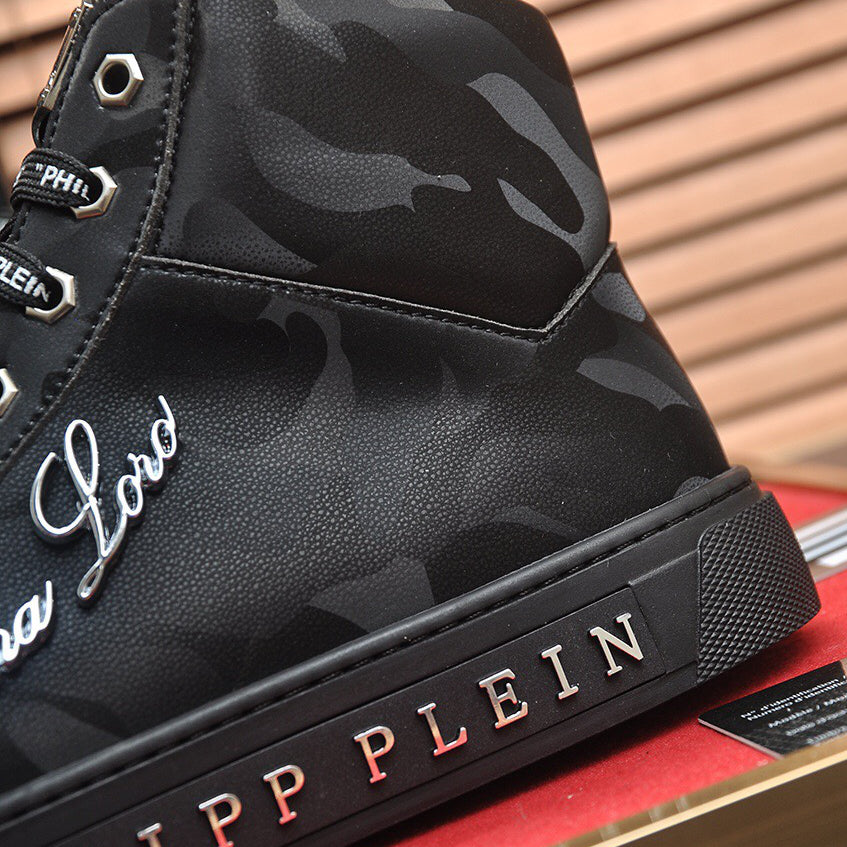 PP Black Casual Sneakers #73 | Men's Streetwear