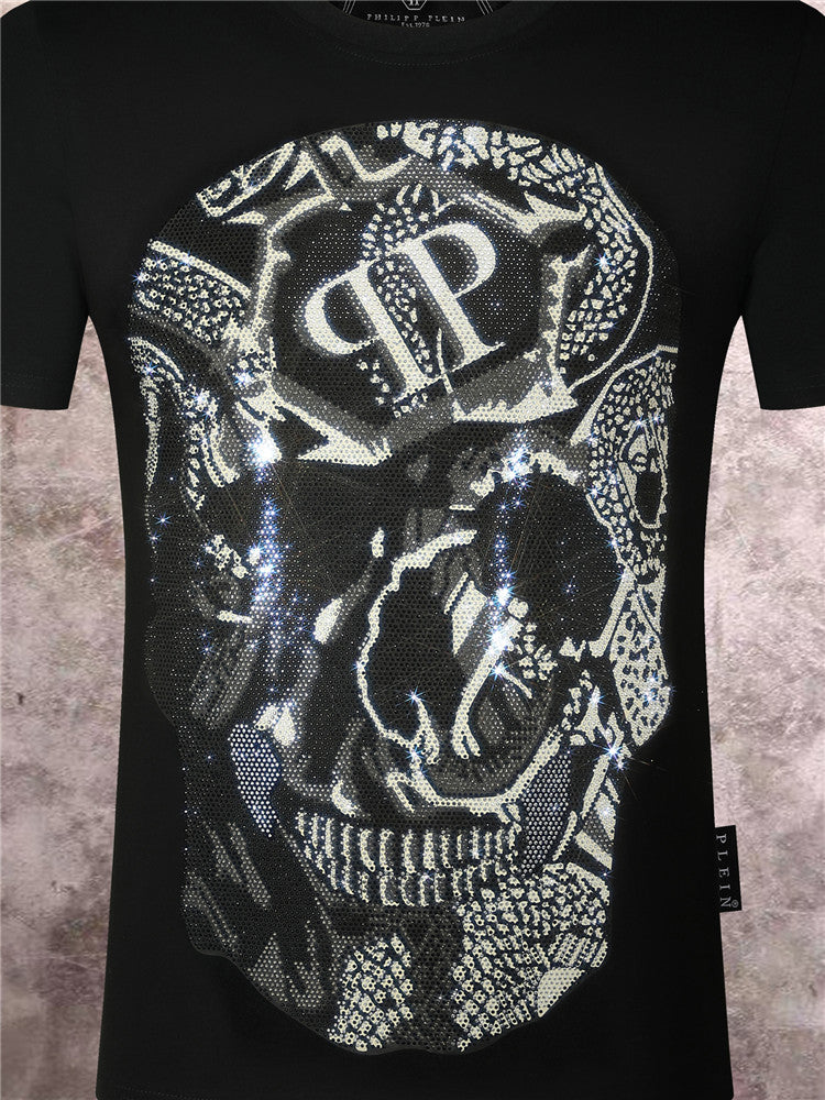 PP Men's Black Cotton Streetwear T-Shirt #2
