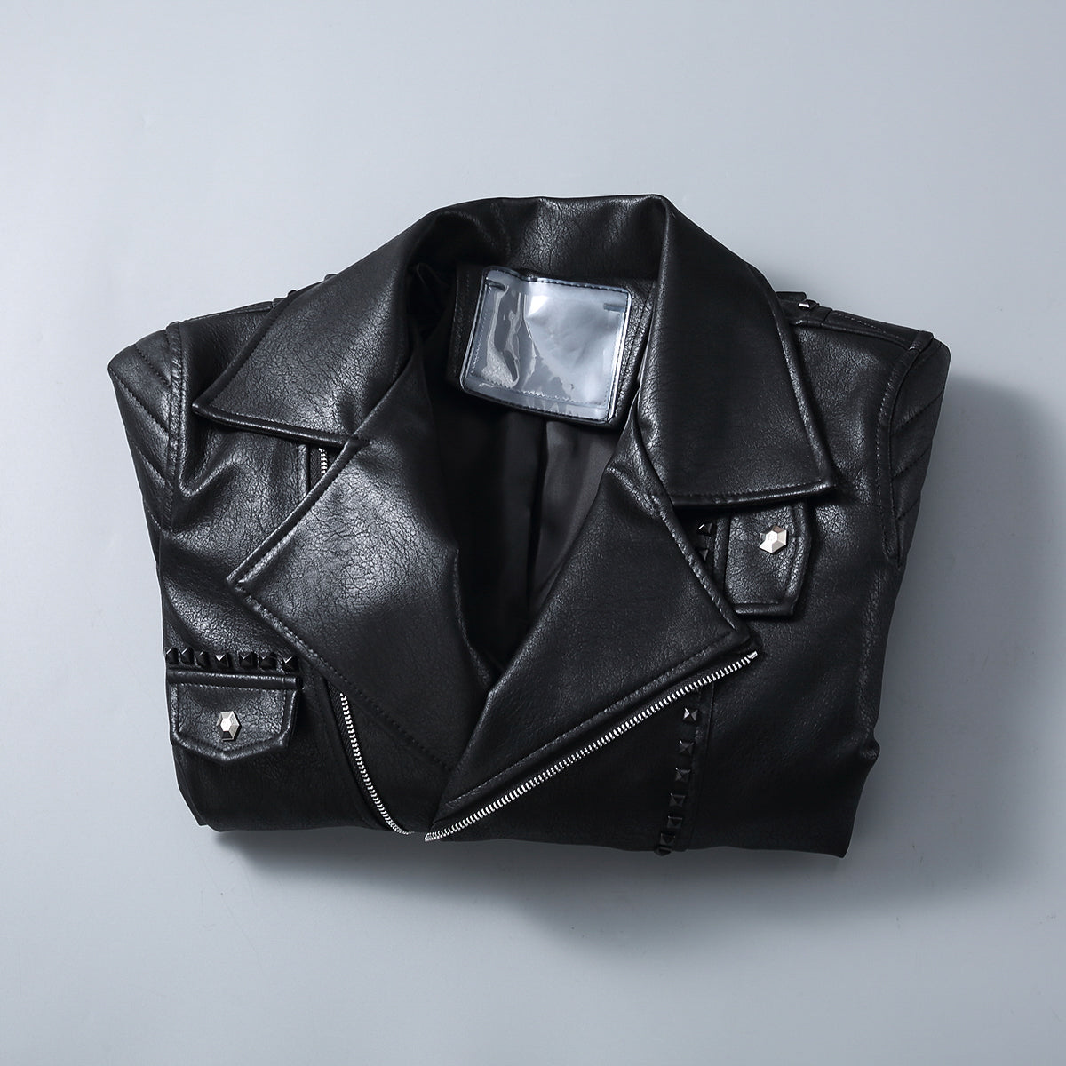 PP Black Leather Jacket #18 | Men's Streetwear