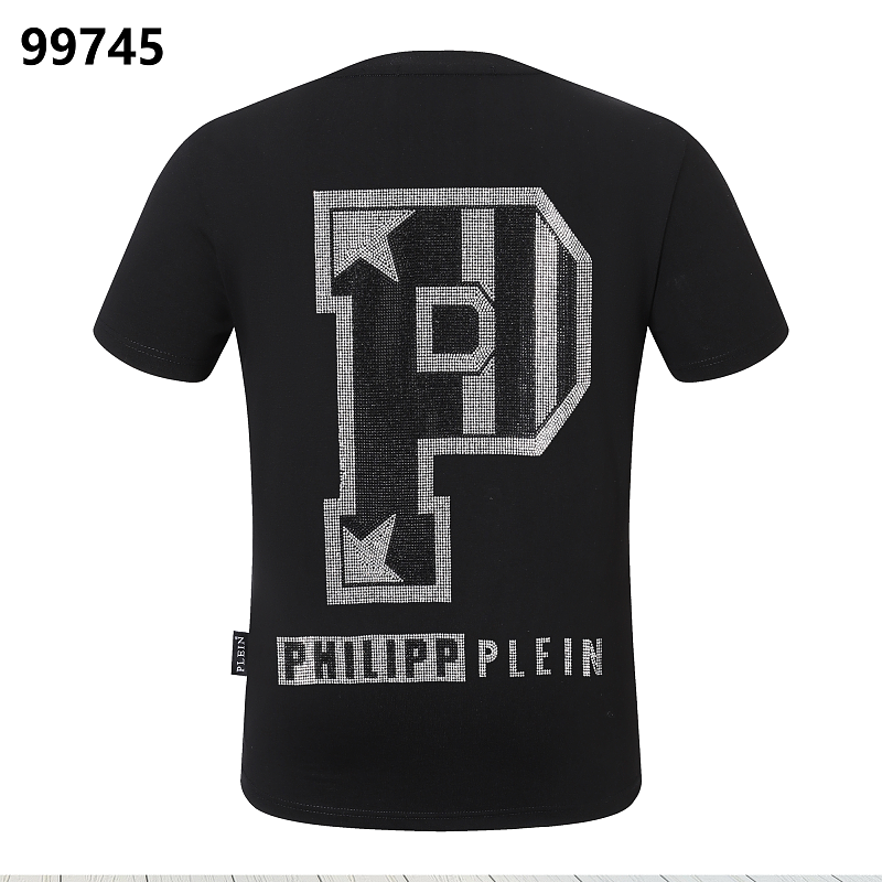 P**P Men's Father's Day Logo Streetwear T-Shirt | Black White – 2803