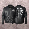 PP Black Leather Jacket #5 | Men's Streetwear
