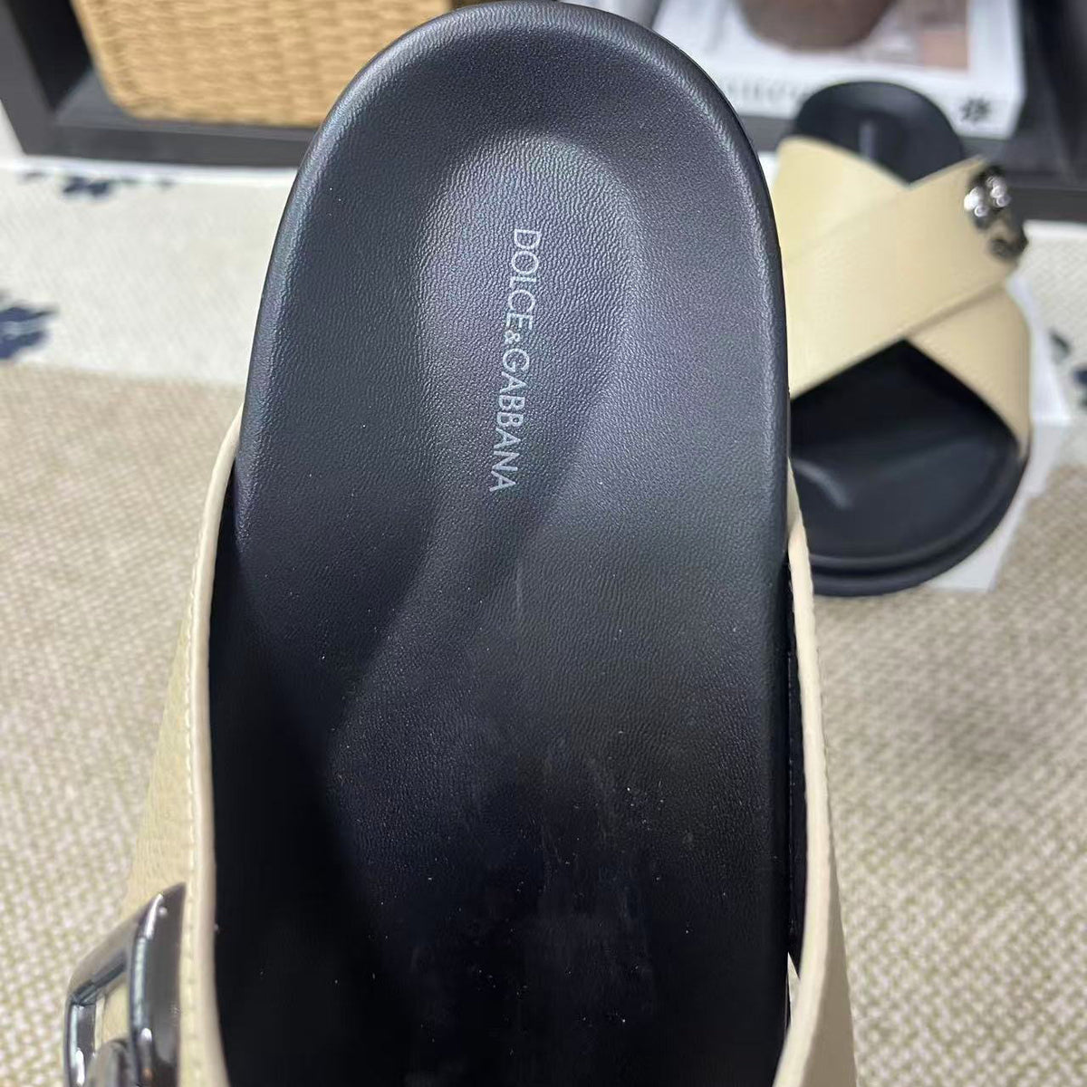 D*G Grey Men's Slides #58 | Men's Streetwear