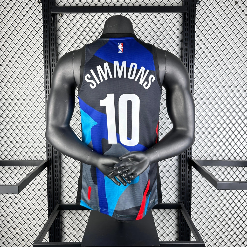 Anfernee Simons Brooklyn Nets No.10 City Edition Jersey 2023-24 - View 11