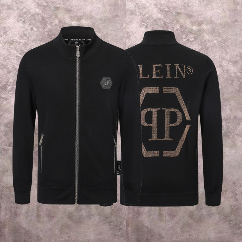 PP Black Cotton Sweatshirt #16 | Men's Streetwear