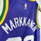 Lauri Markkanen Utah Jazz No.23 Throwback Jersey 2023-24 - View 4