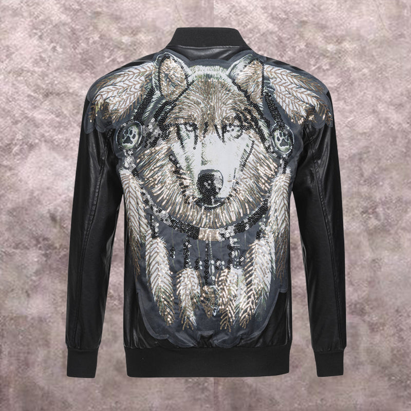 PP Black Leather Jacket #9 | Men's Streetwear