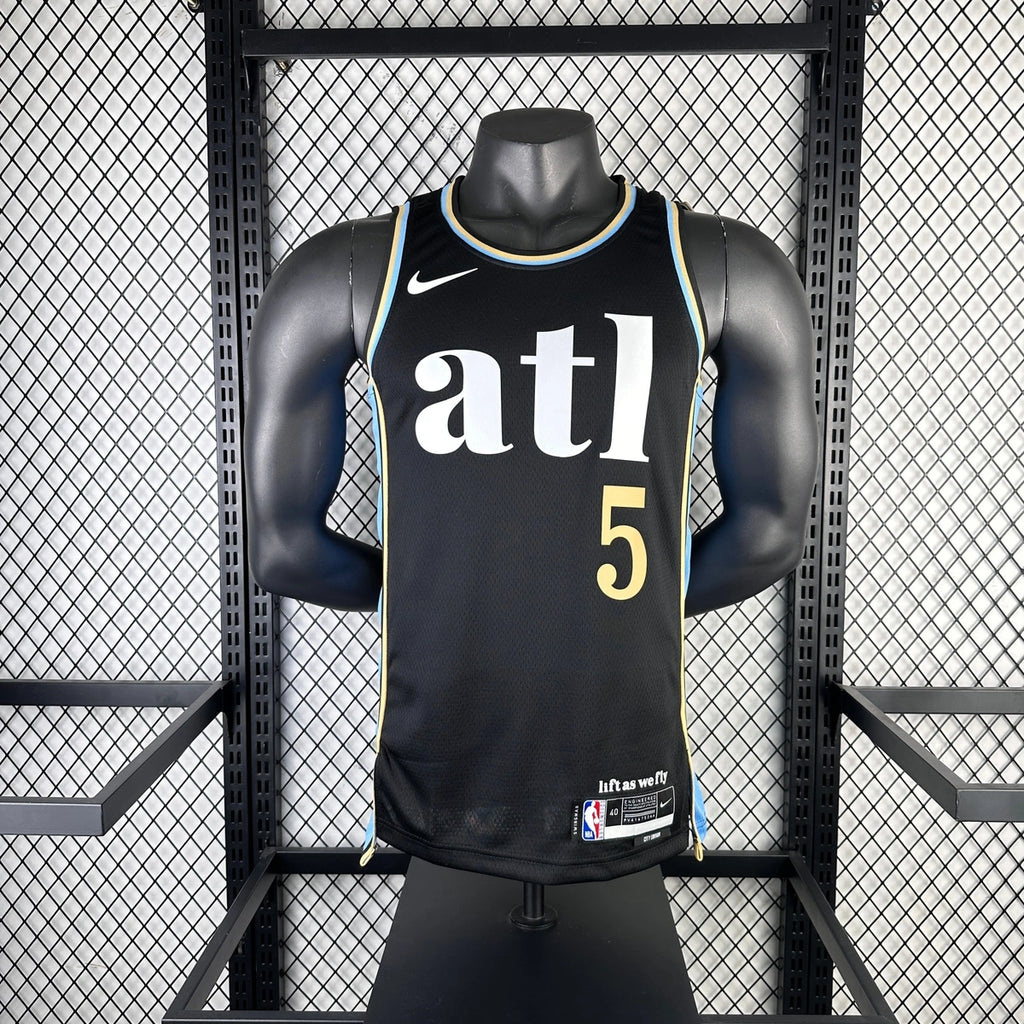 Jamal Murray Atlanta Hawks No.5 City Edition Jersey 2023-24 - View 5