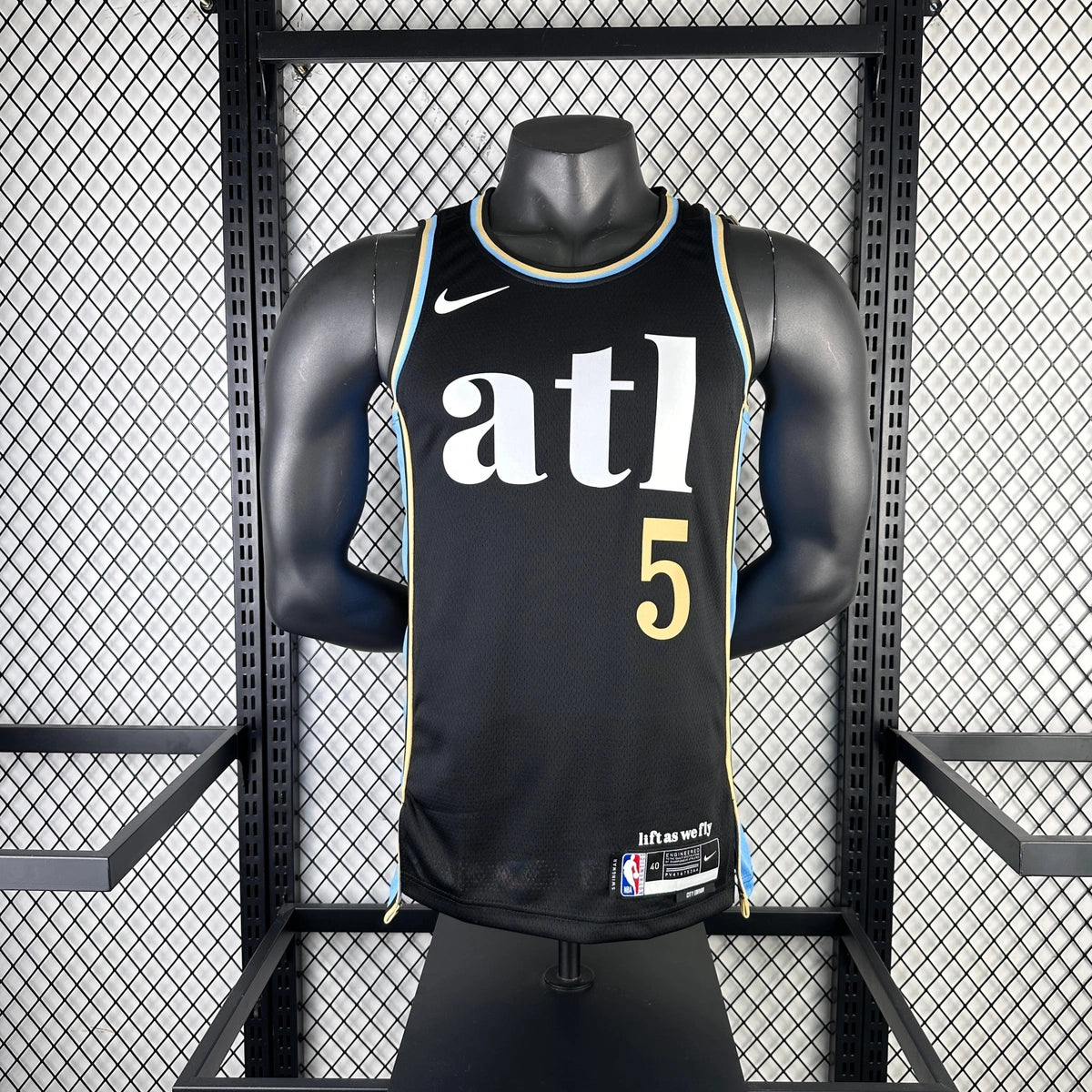 Jamal Murray Atlanta Hawks No.5 City Edition Jersey 2023-24 - View 5
