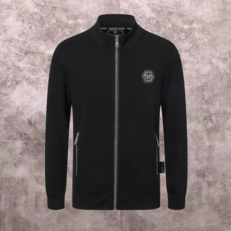 PP Black Cotton Sweatshirt #16 | Men's Streetwear