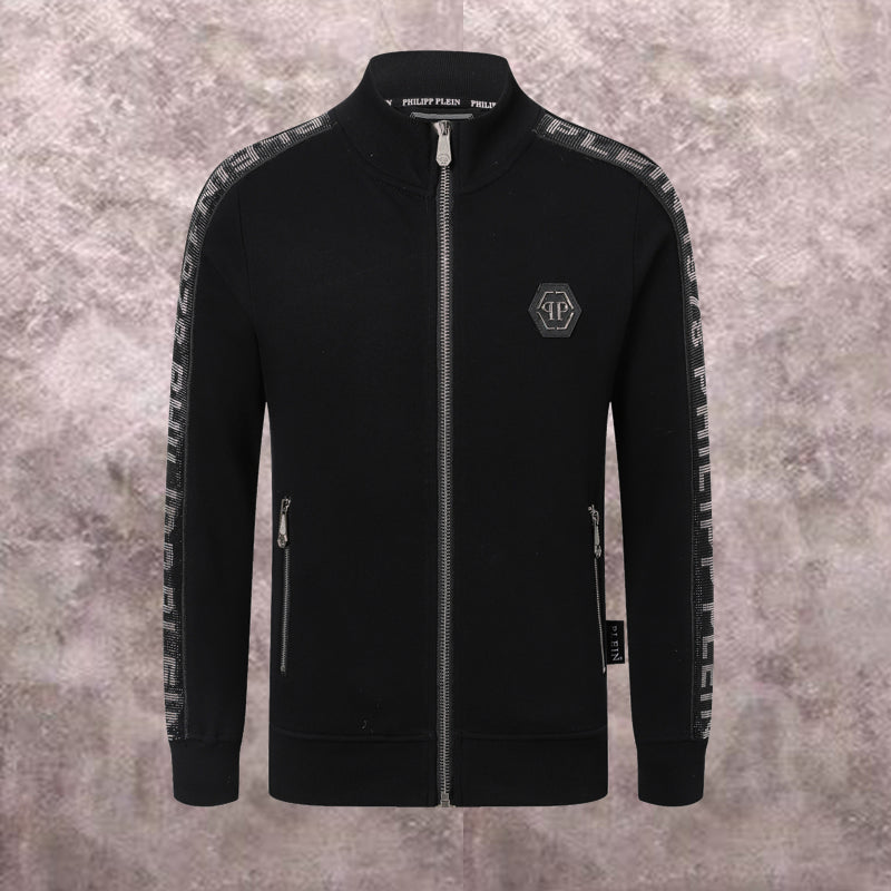 PP Black Cotton Sweatshirt #18 | Men's Streetwear