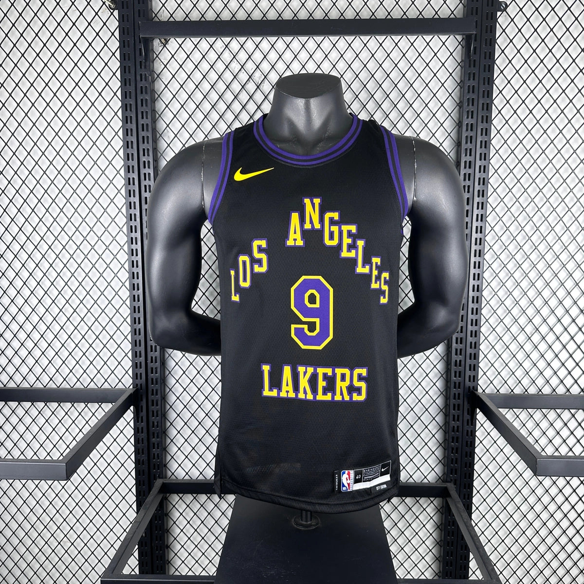Bronny James Los Angeles Lakers No.9 City Edition Jersey 2025-26 - View 9