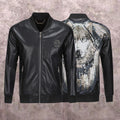 PP Black Leather Jacket #9 | Men's Streetwear