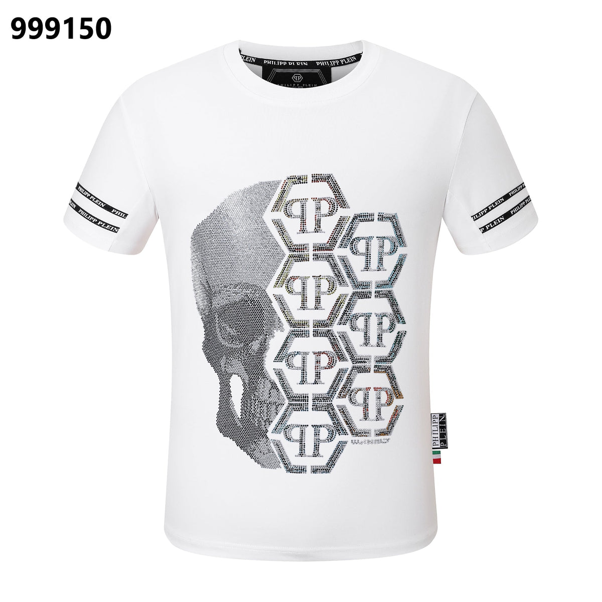 PP Black Streetwear Cotton T-Shirt #67 | Men's Tee