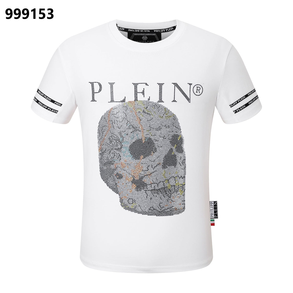 PP Men's Black Cotton Streetwear T-Shirt #68