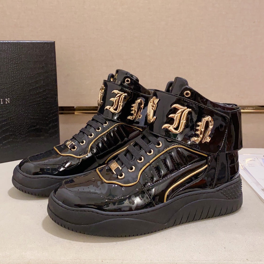 PP Black Casual Sneakers #78 | Men's Streetwear