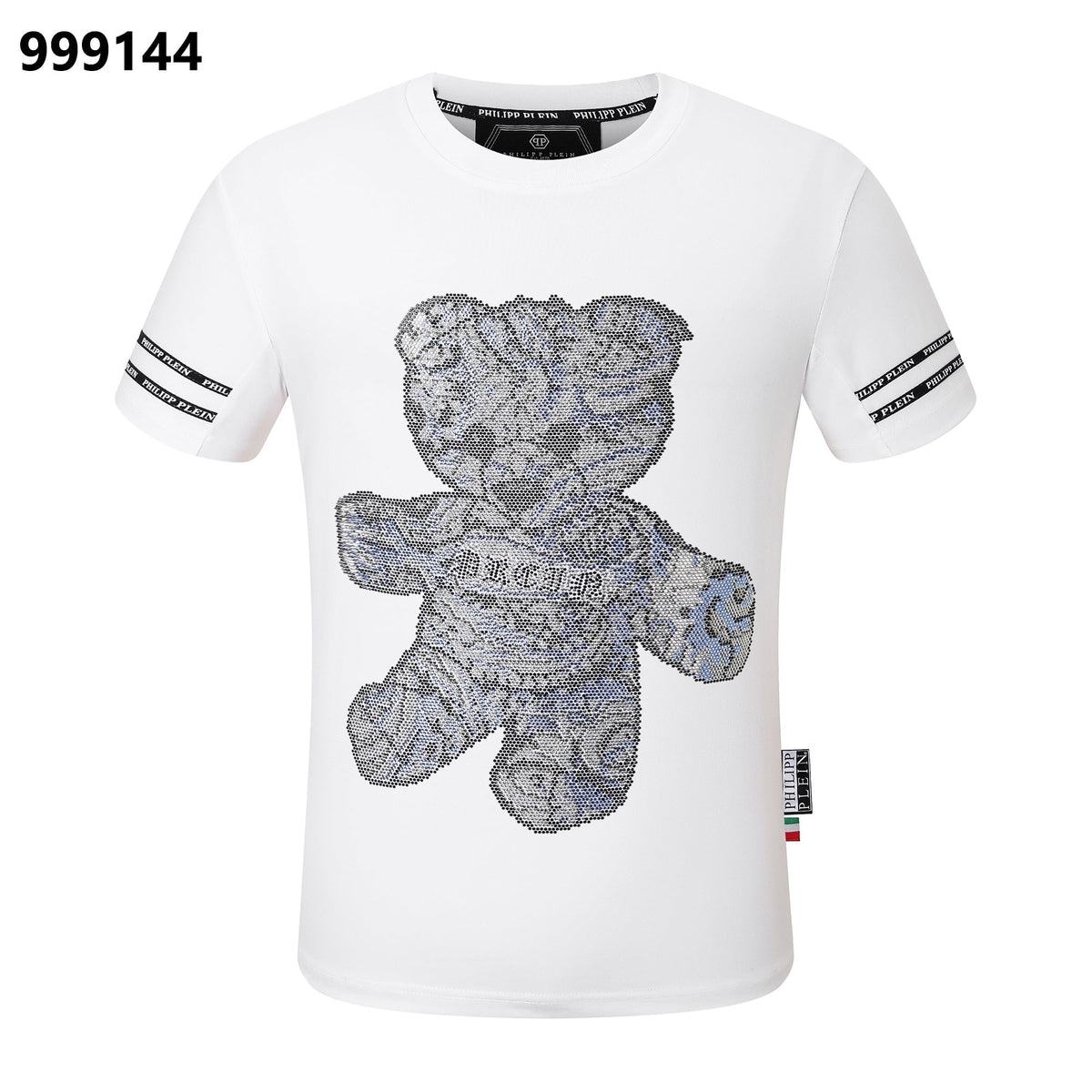 PP Men's Black Cotton Streetwear T-Shirt #75