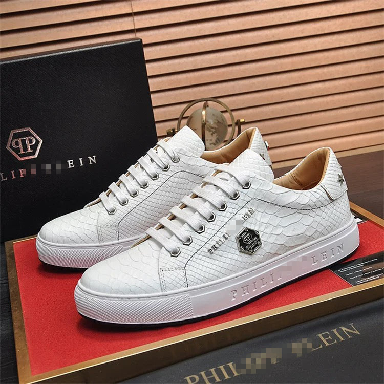 PP White Casual Sneakers #24 | Men's Streetwear