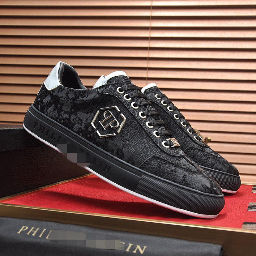 PP Black Casual Sneakers #80 | Men's Streetwear
