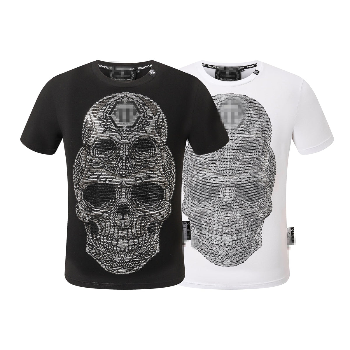 PP Black Cotton Streetwear T-Shirt #52 | Men's Tee