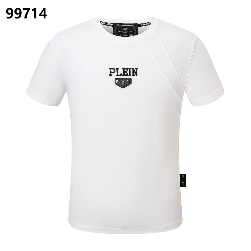 P**P Men's Travel Ready Logo Streetwear T-Shirt | Black White
