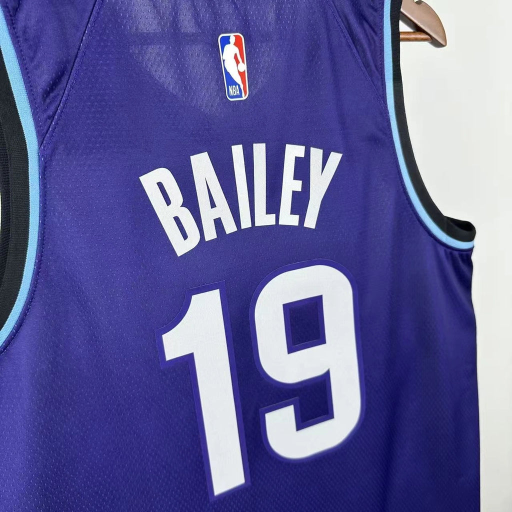 Lauri Markkanen No.19 Utah Jazz Purple Jersey 2025-26 NBA Authentic Swingman Jersey - View 6