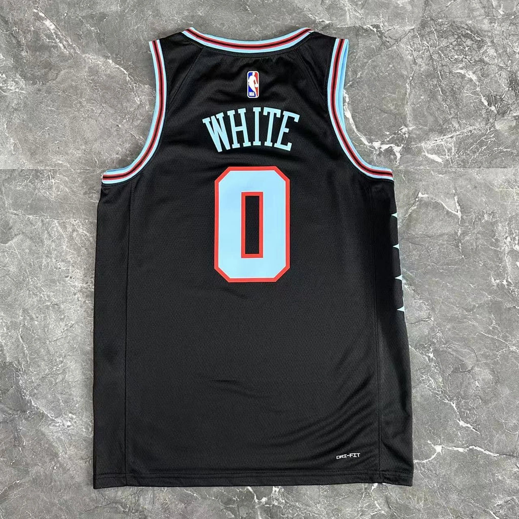 Coby White No.0 Chicago Bulls City Edition Jersey 2025-26 NBA Authentic Swingman Jersey - View 5