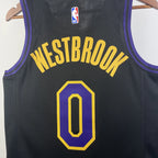 Russell Westbrook No.0 Los Angeles Lakers City Edition Jersey 2025-26 NBA Authentic Swingman Jersey - View 6
