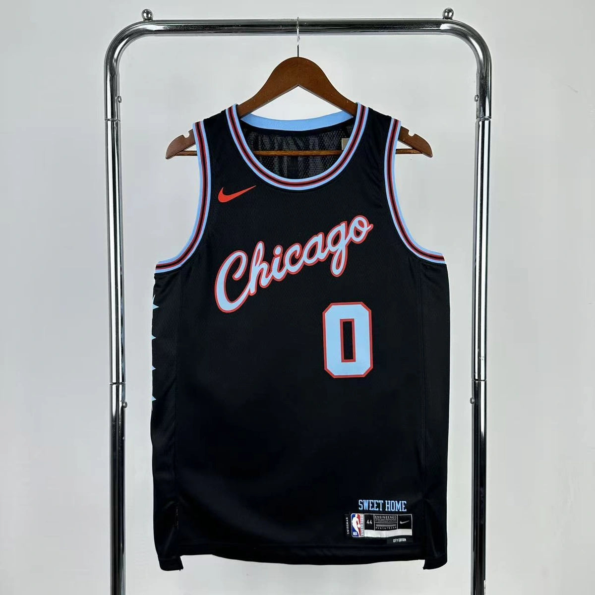 Coby White No.0 Chicago Bulls City Edition Jersey 2025-26 NBA Authentic Swingman Jersey - View 9